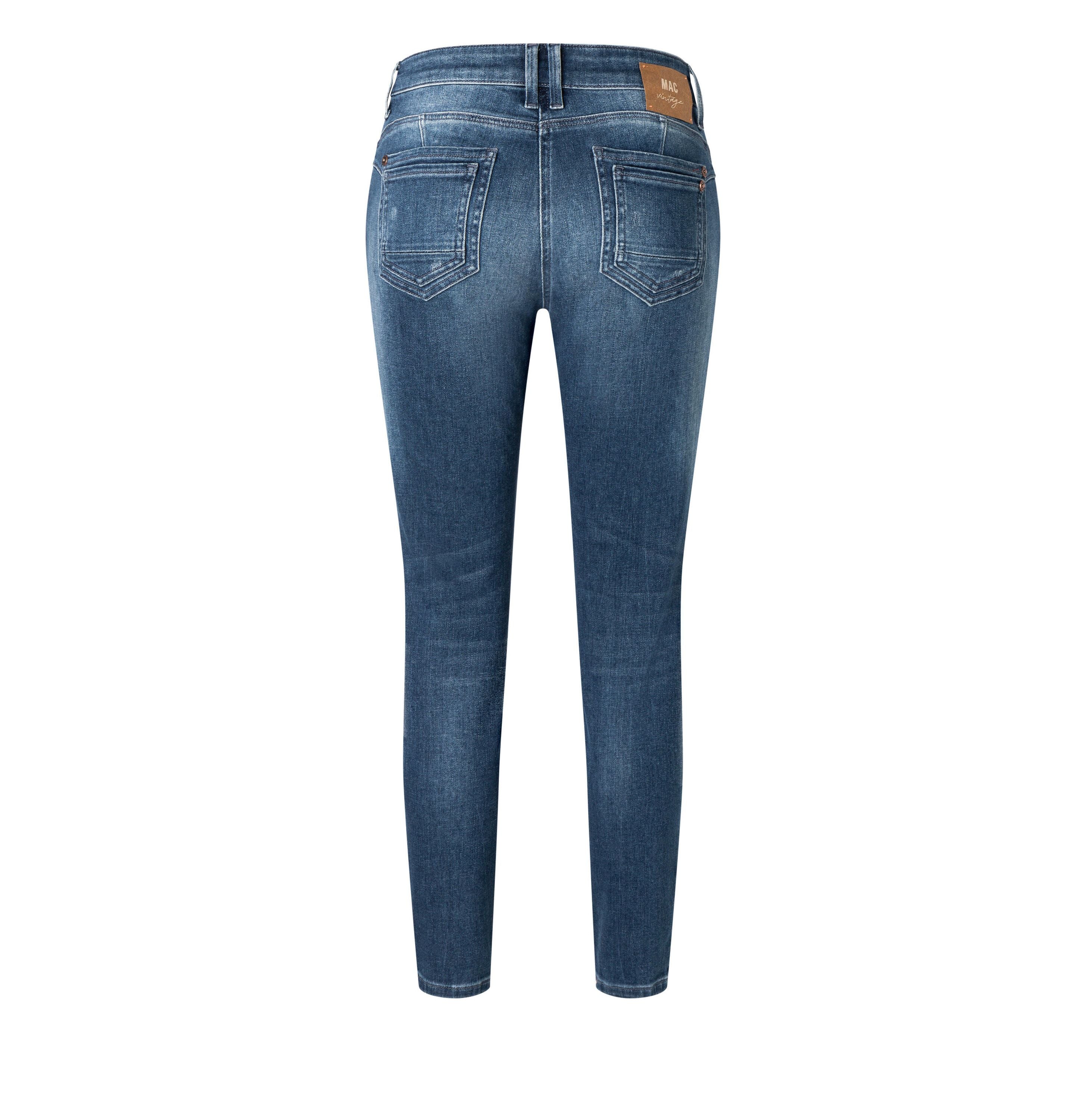 Jeans Skinny Fit - D611 shadow destroyed wash - Blau