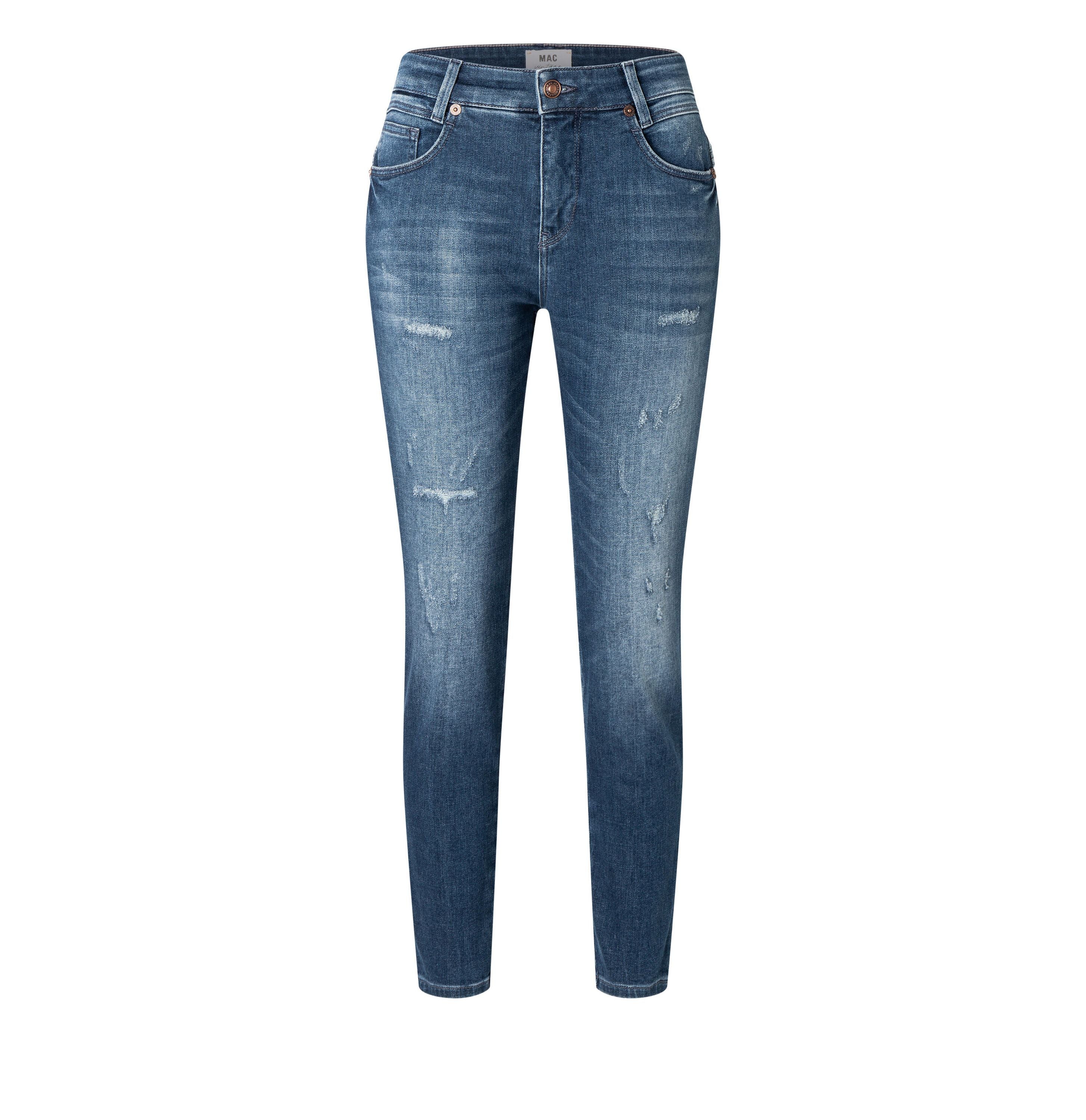 Jeans Skinny Fit - D611 shadow destroyed wash - Blau