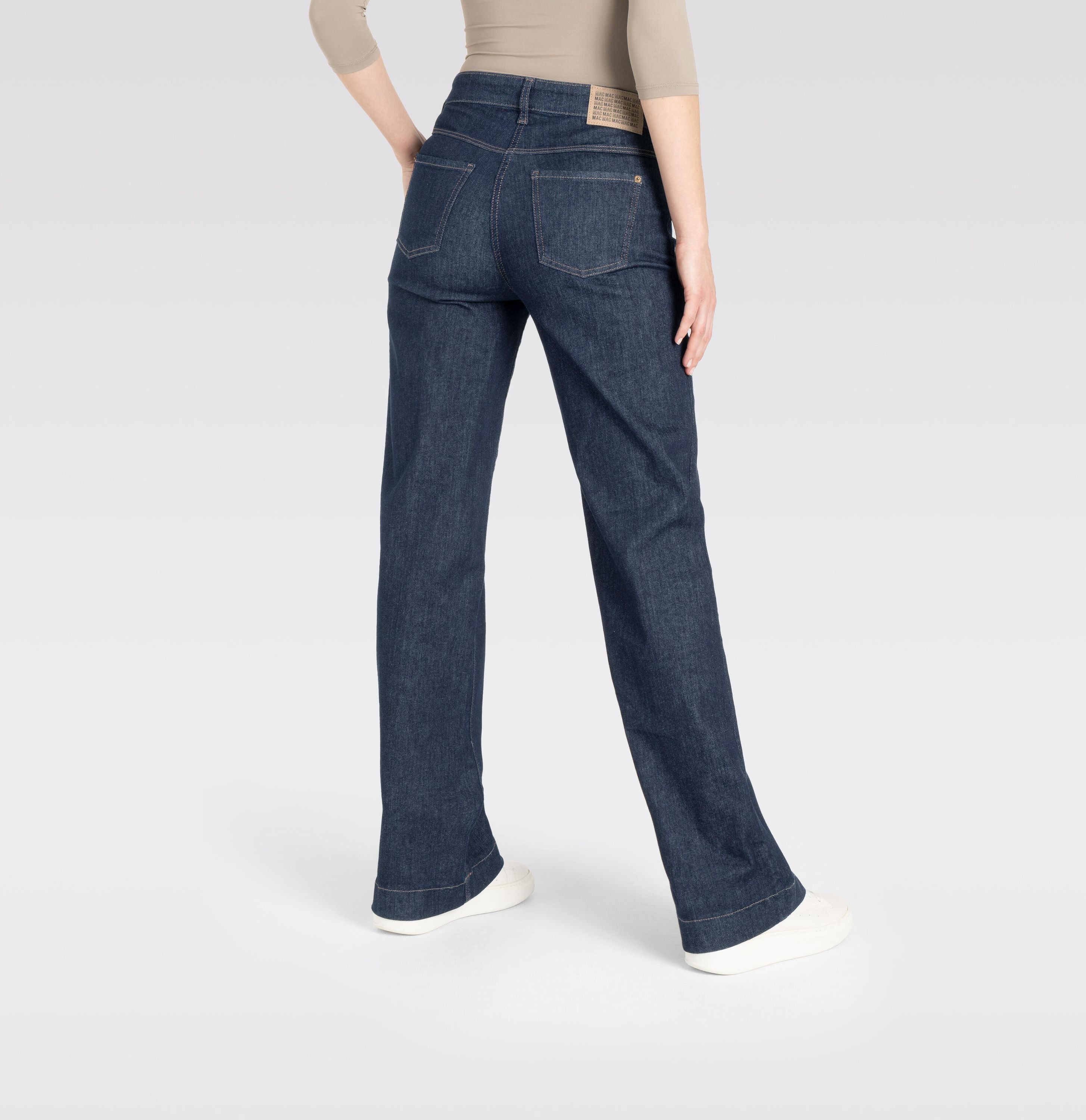 Jeans Wide Leg - D683 fashion rinsed - Blau