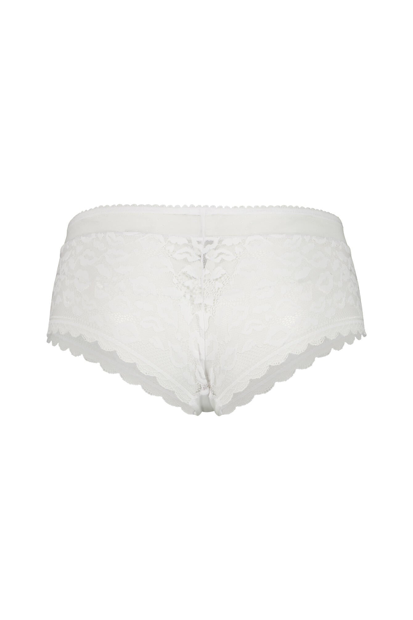 Pants mit Spitze - 4224-white - Weiß