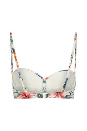 Bikini-Top floral - 9079-creme print - Creme