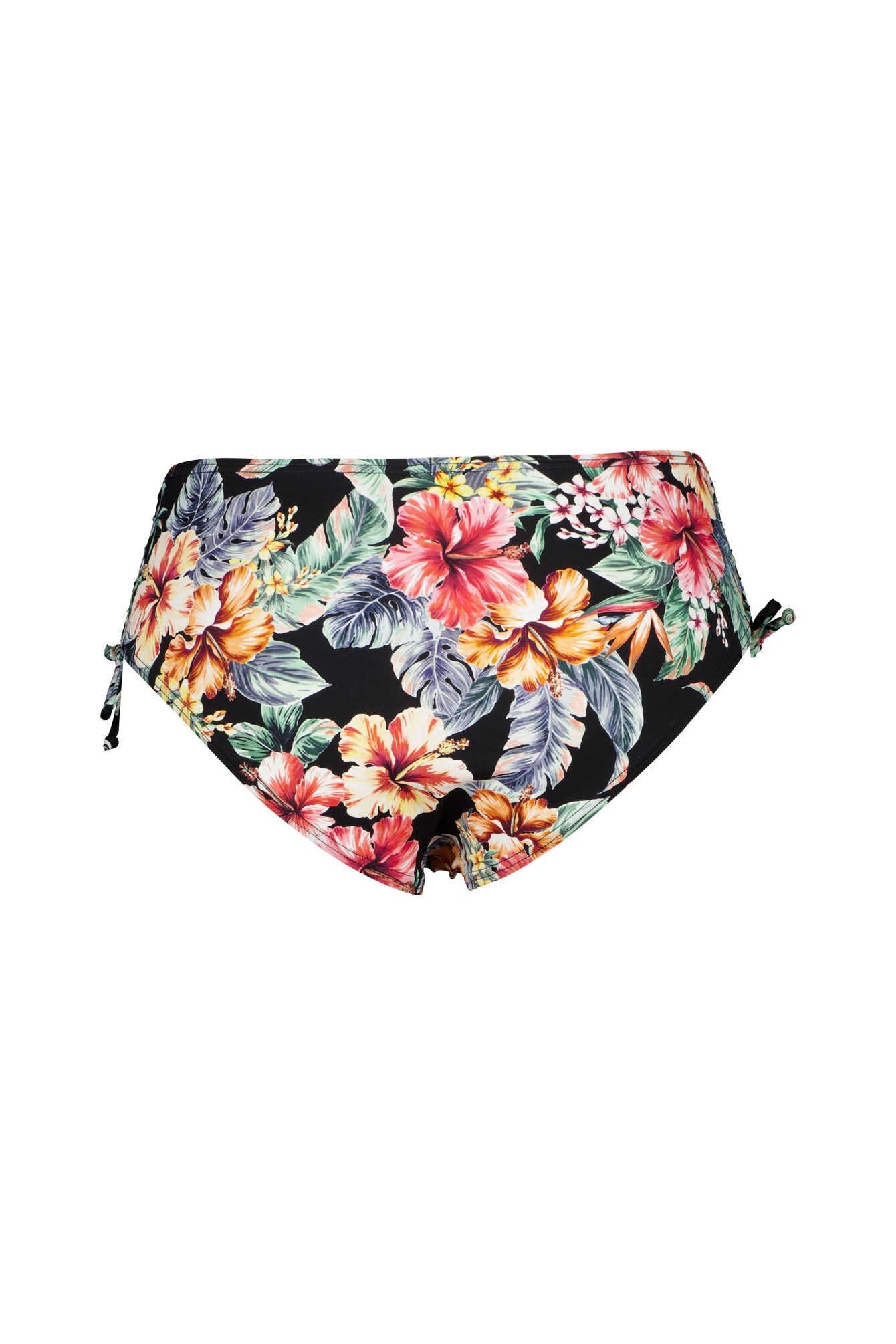 Bikini-Slip floral - 863-black print - Schwarz