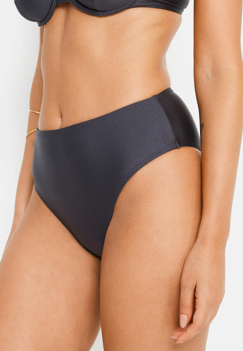 Bikini-Hose High Waist - 4436-anthracite - Schwarz