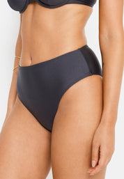Bikini-Hose High Waist - 4436-anthracite - Schwarz