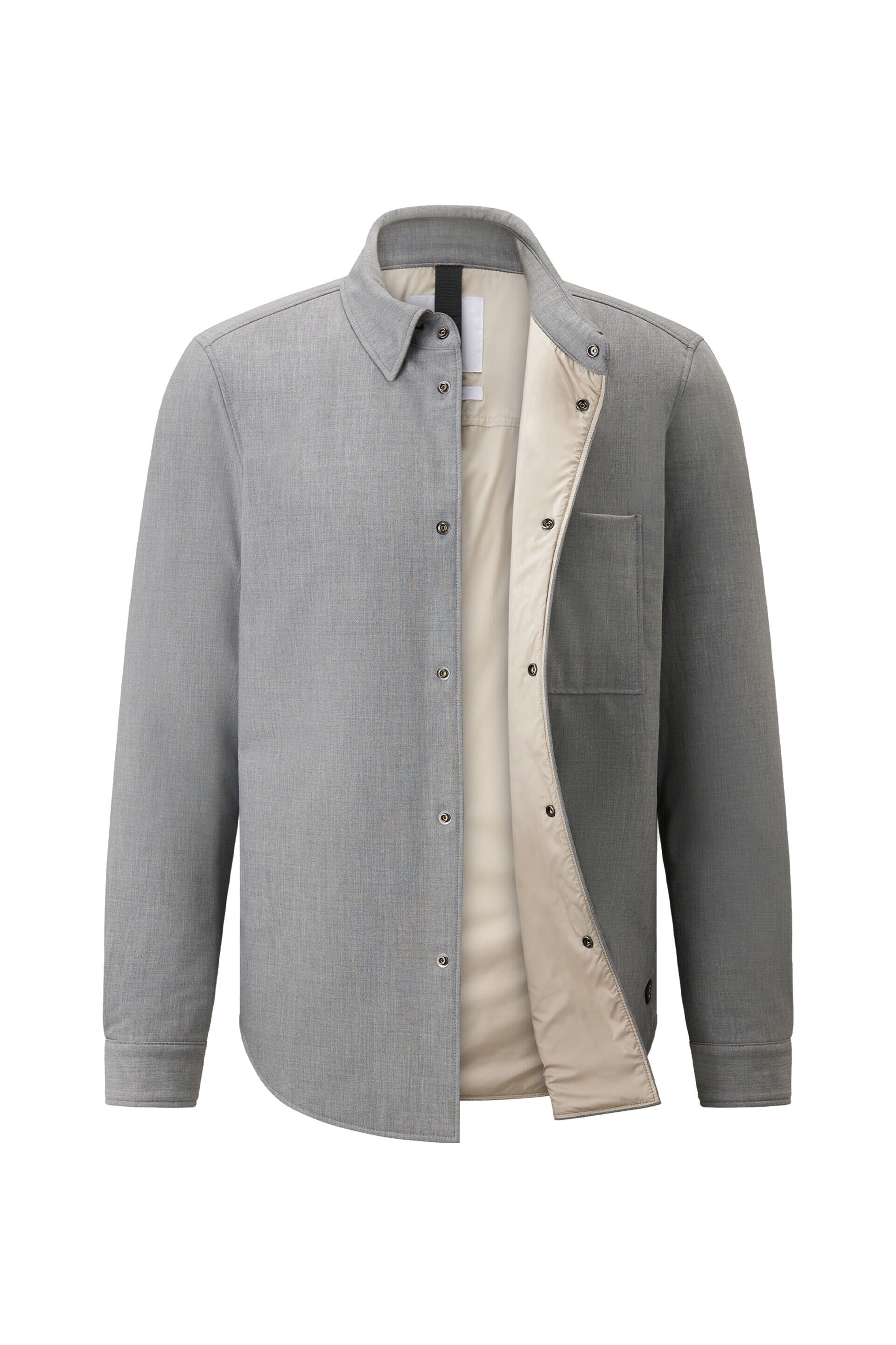 Meliertes Overshirt OLLI - 017 - Grau