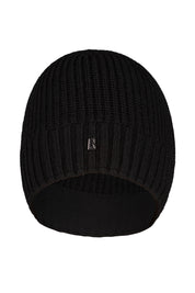 Strickmütze aus Wollmix - 026 - Schwarz