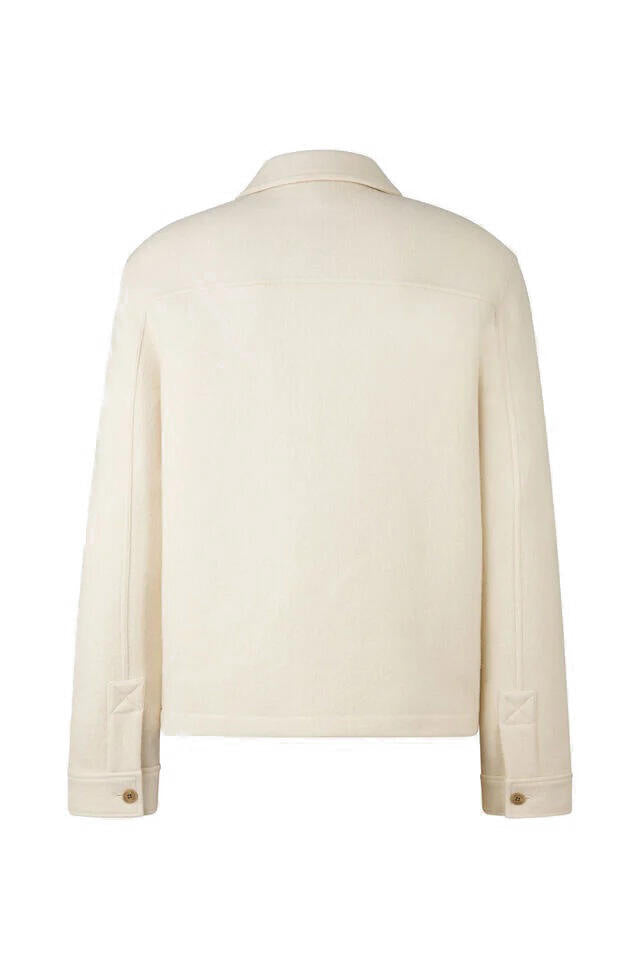 Overshirt aus Wolle - 106 - Creme
