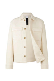 Overshirt aus Wolle - 106 - Creme