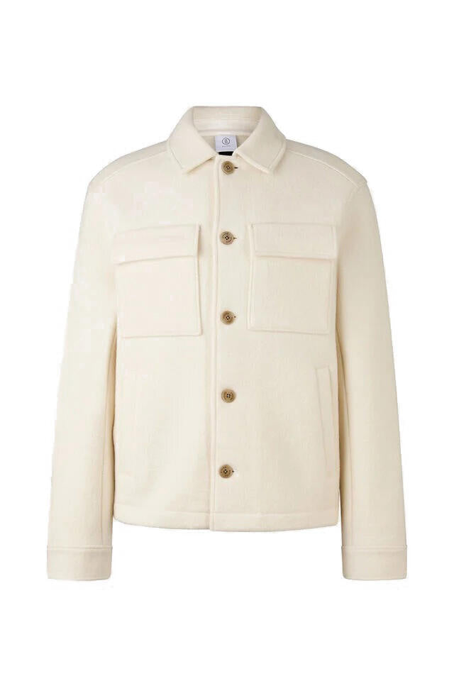 Overshirt aus Wolle - 106 - Creme