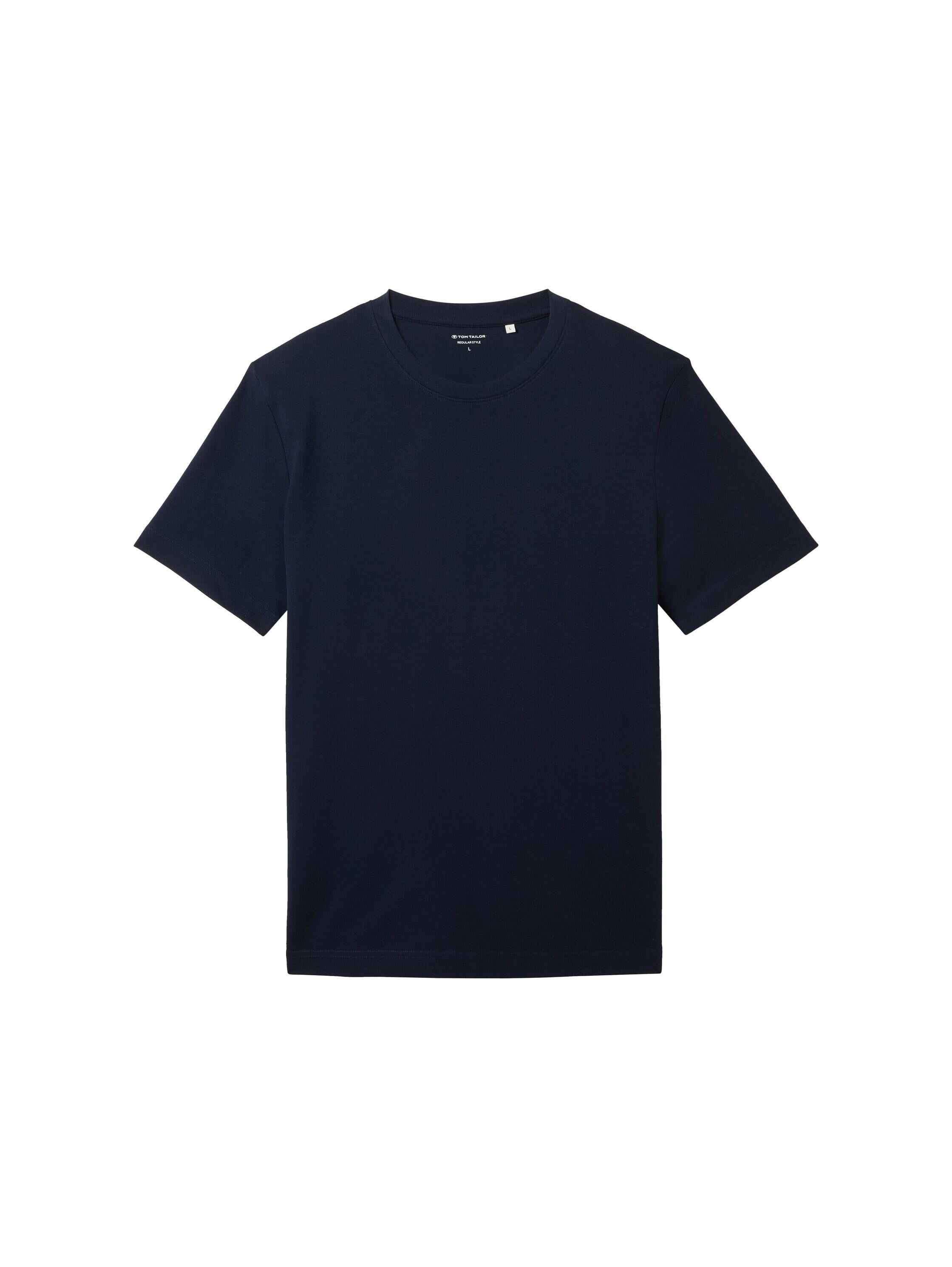 T-Shirt aus Baumwolle - 10668-sky captain blue - Blau