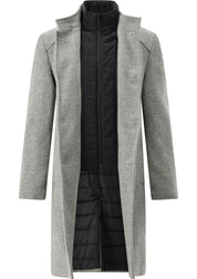 Mantel MATS mit Stehkragen - 81 - Grau