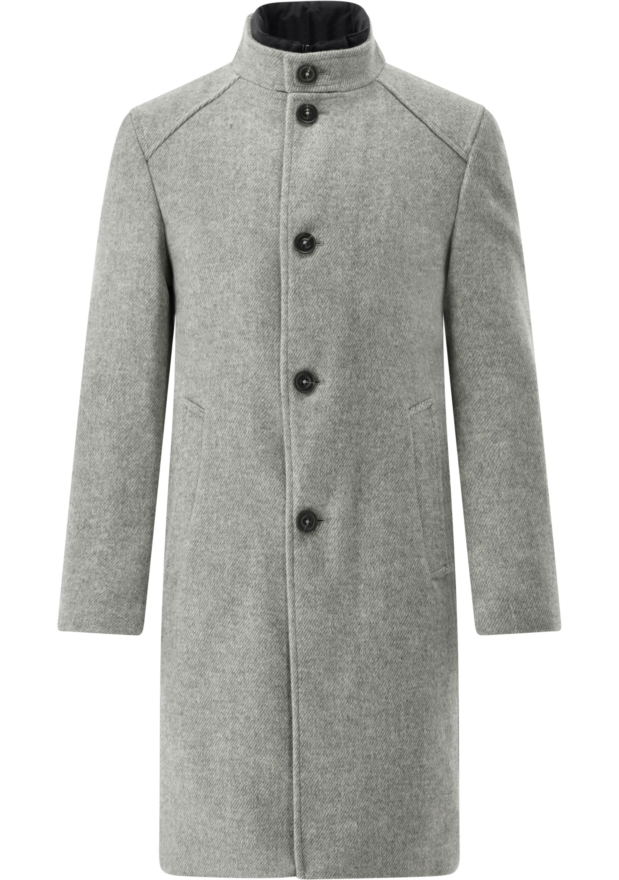 Mantel MATS mit Stehkragen - 81 - Grau