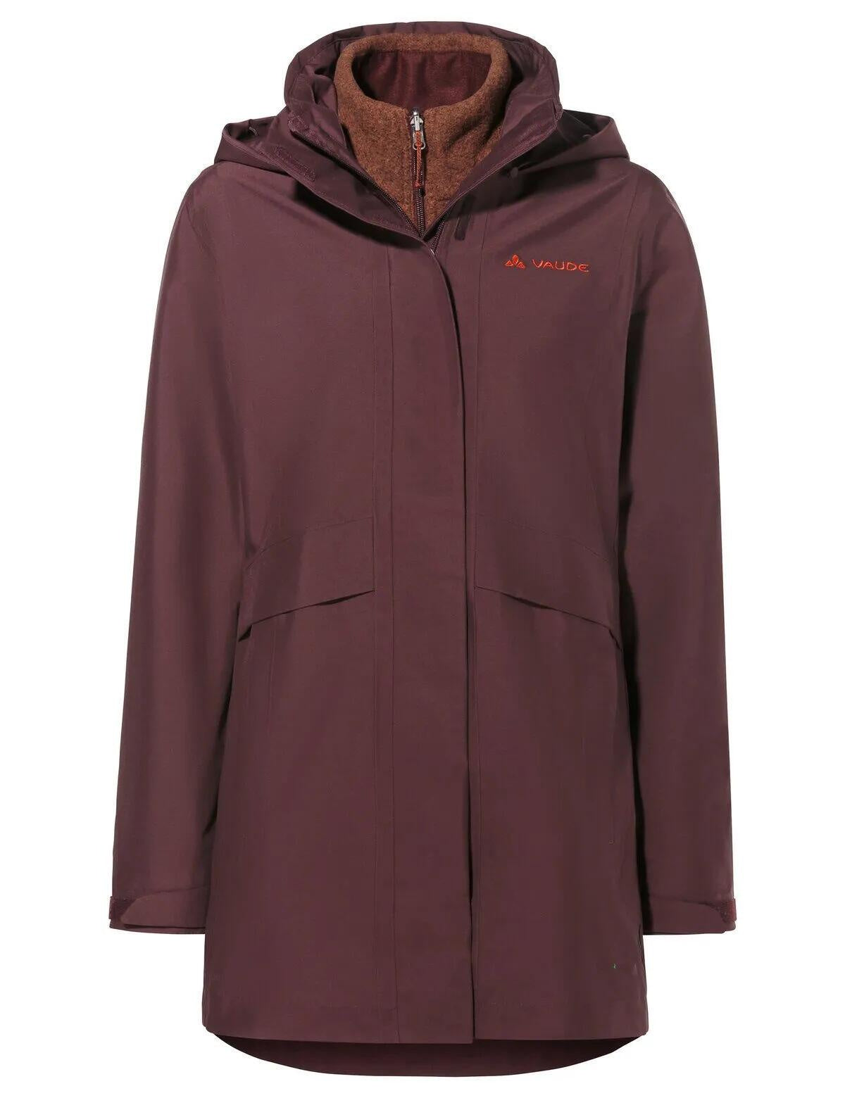 Parka IDRIS 3in1 IV mit Kapuze - 318-dark oak - Rot