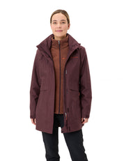 Parka IDRIS 3in1 IV mit Kapuze - 318-dark oak - Rot