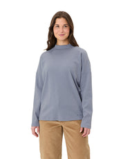 Sweatshirt aus Bio-Baumwolle - 063-dark iris - Violett