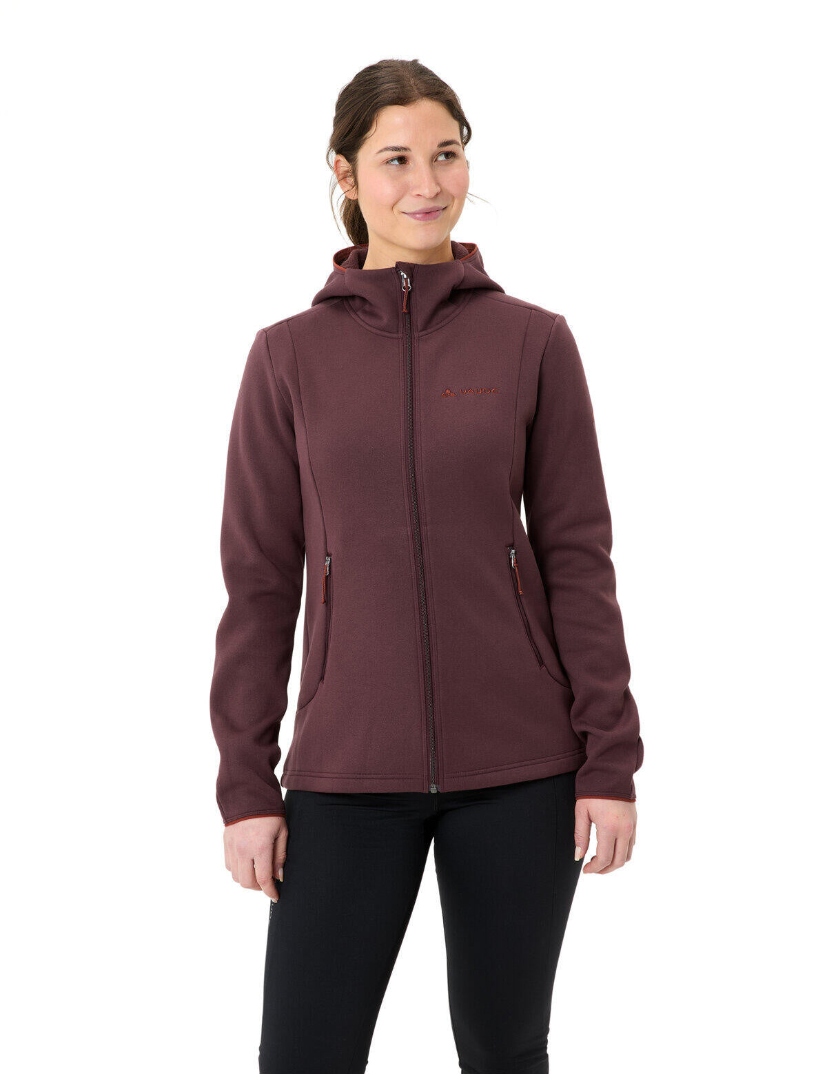 Fleecejacke IDRIS mit Kapuze - 318-dark oak - Braun