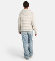 Steppjacke mit abnehmbarer Kapuze - 0121 - Beige