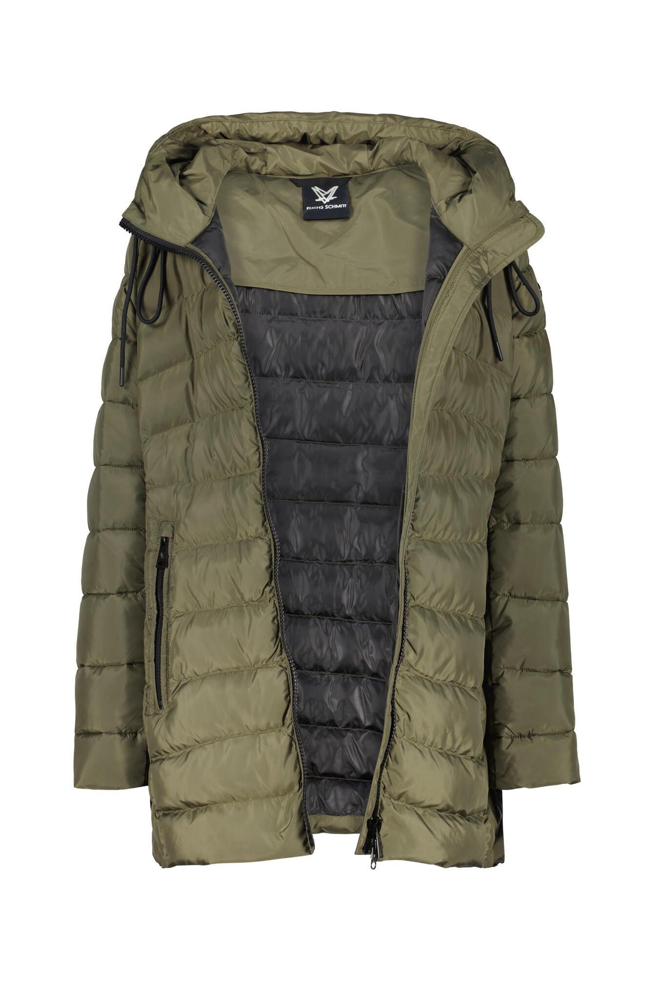 Lange Steppjacke - 0037 - Khaki