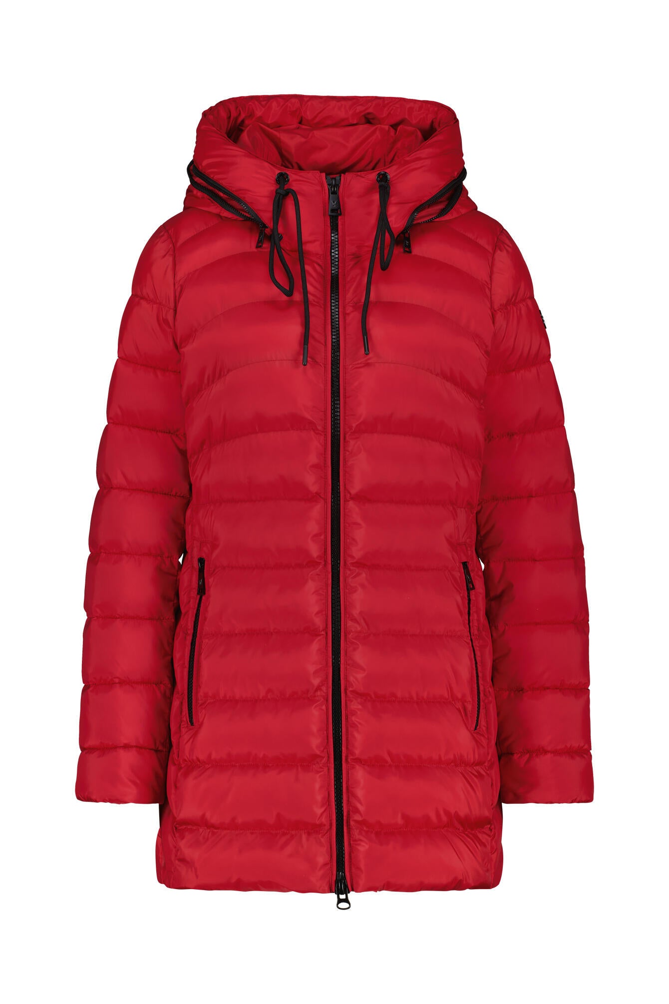 Lange Steppjacke - 0063 - Rot