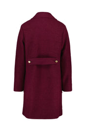 Wollmantel mit Reversekragen - 0641 - Rot