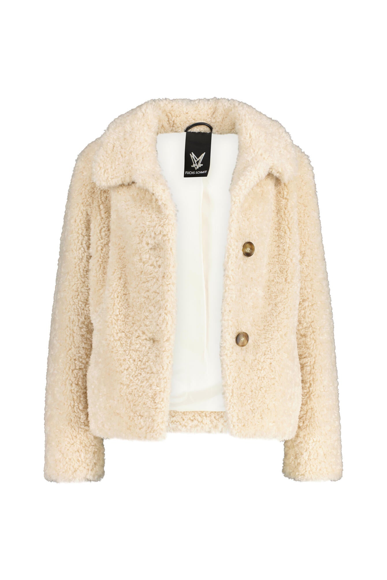 Übergangsjacke aus Fun Fur - 0012 - Beige