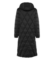 Daunenmantel mit Kapuze - 0100 - Schwarz