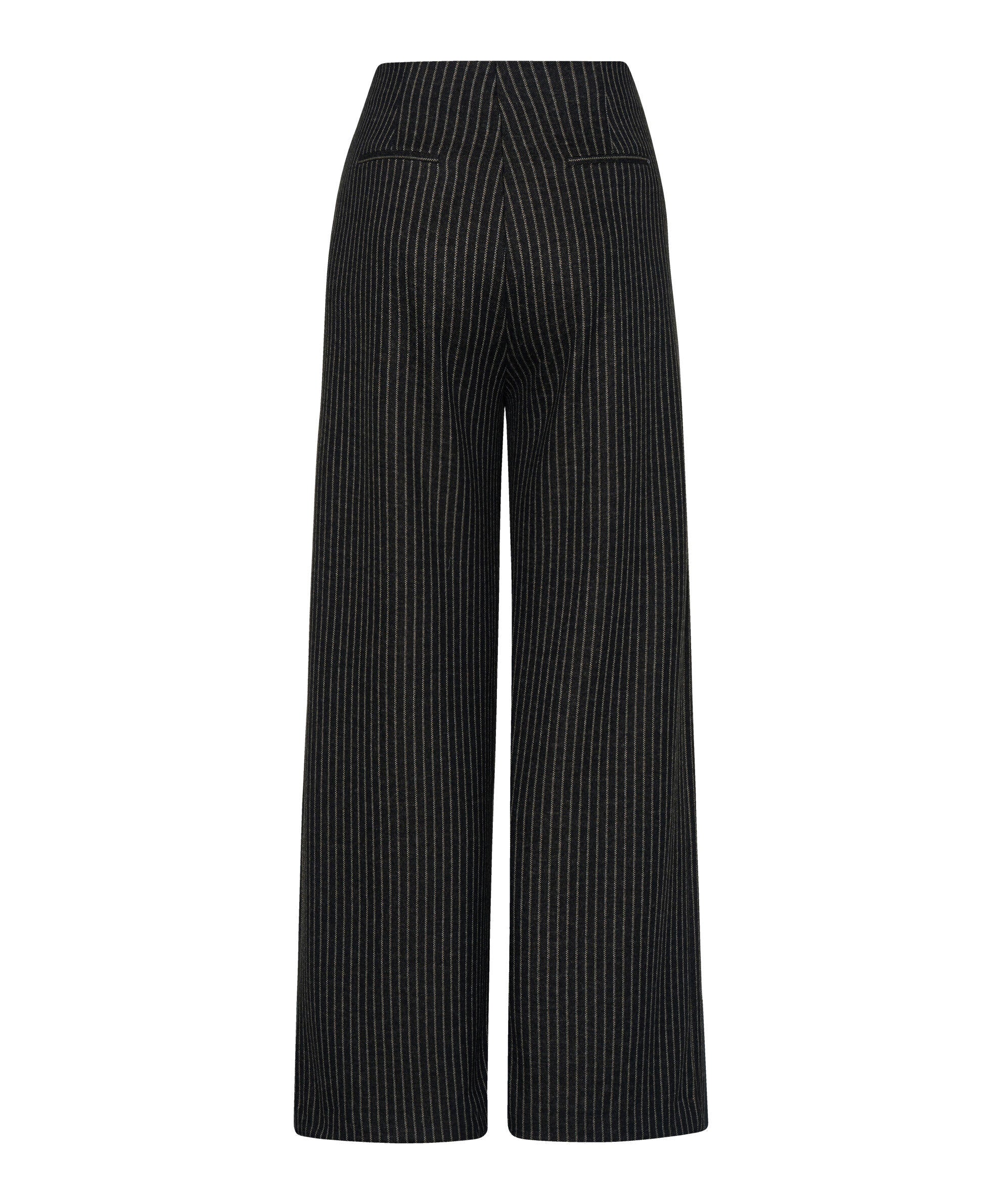 Wide Leg Hose - 02-BLACK - Grau