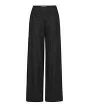 Wide Leg Hose - 02-BLACK - Grau