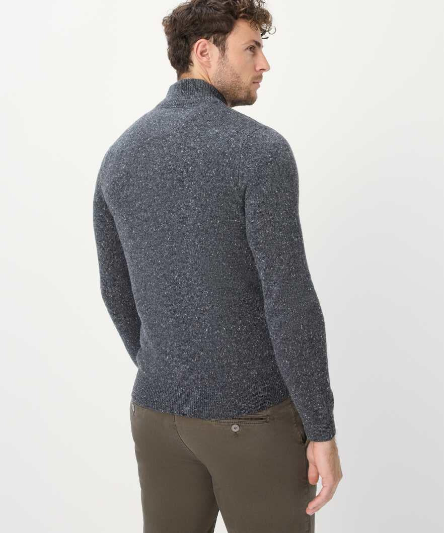 Strickpullover Steffen - 07-cement - Blau