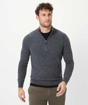 Strickpullover Steffen - 07-cement - Blau