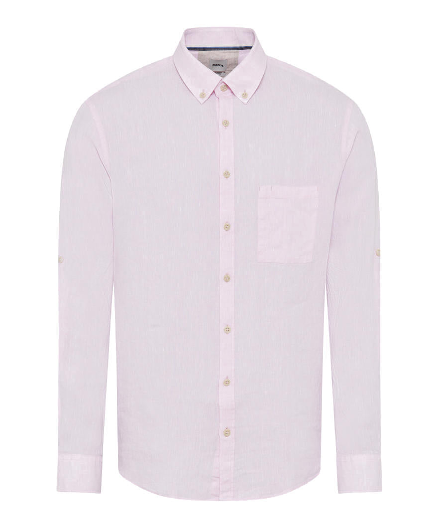 Leinenhemd DIRK Regular Fit - 89-smooth rose - Rosa