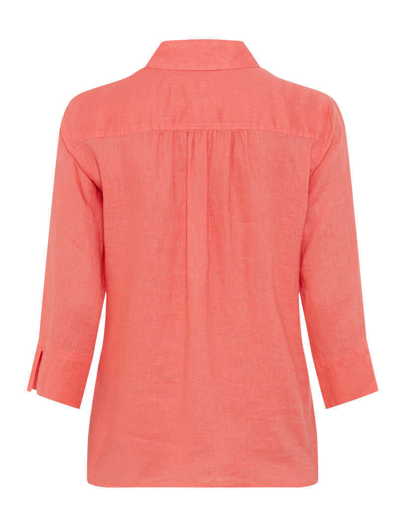 Leinenbluse VICKI - 45-watermelon - Rot