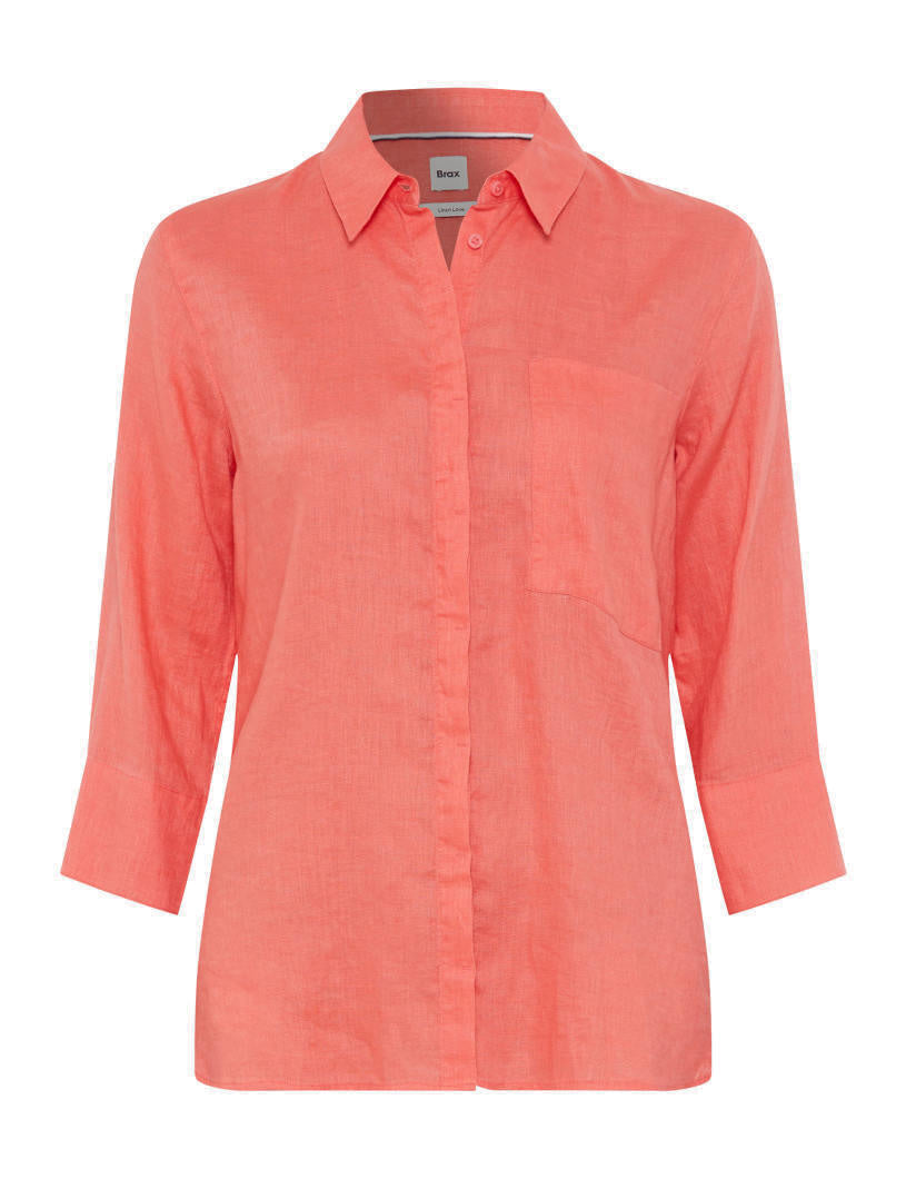 Leinenbluse VICKI - 45-watermelon - Rot