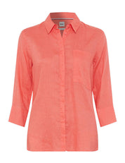 Leinenbluse VICKI - 45-watermelon - Rot