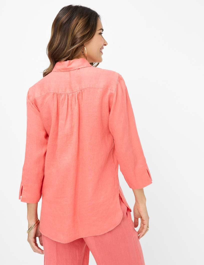 Leinenbluse VICKI - 45-watermelon - Rot