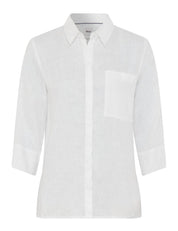 Leinenbluse VICKI - 99-white - Weiß