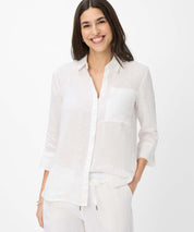 Leinenbluse VICKI - 99-white - Weiß