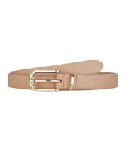 Gürtel aus Leder - 54-ALMOND - Braun