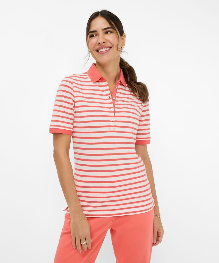 Poloshirt CLEO aus Baumwolle - 45-watermelon - Rosa