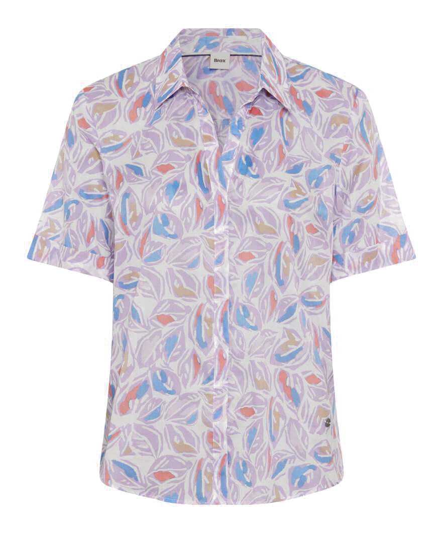 Bluse VERI aus Baumwolle - 87-lavender - Rosa