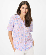 Bluse VERI aus Baumwolle - 87-lavender - Rosa