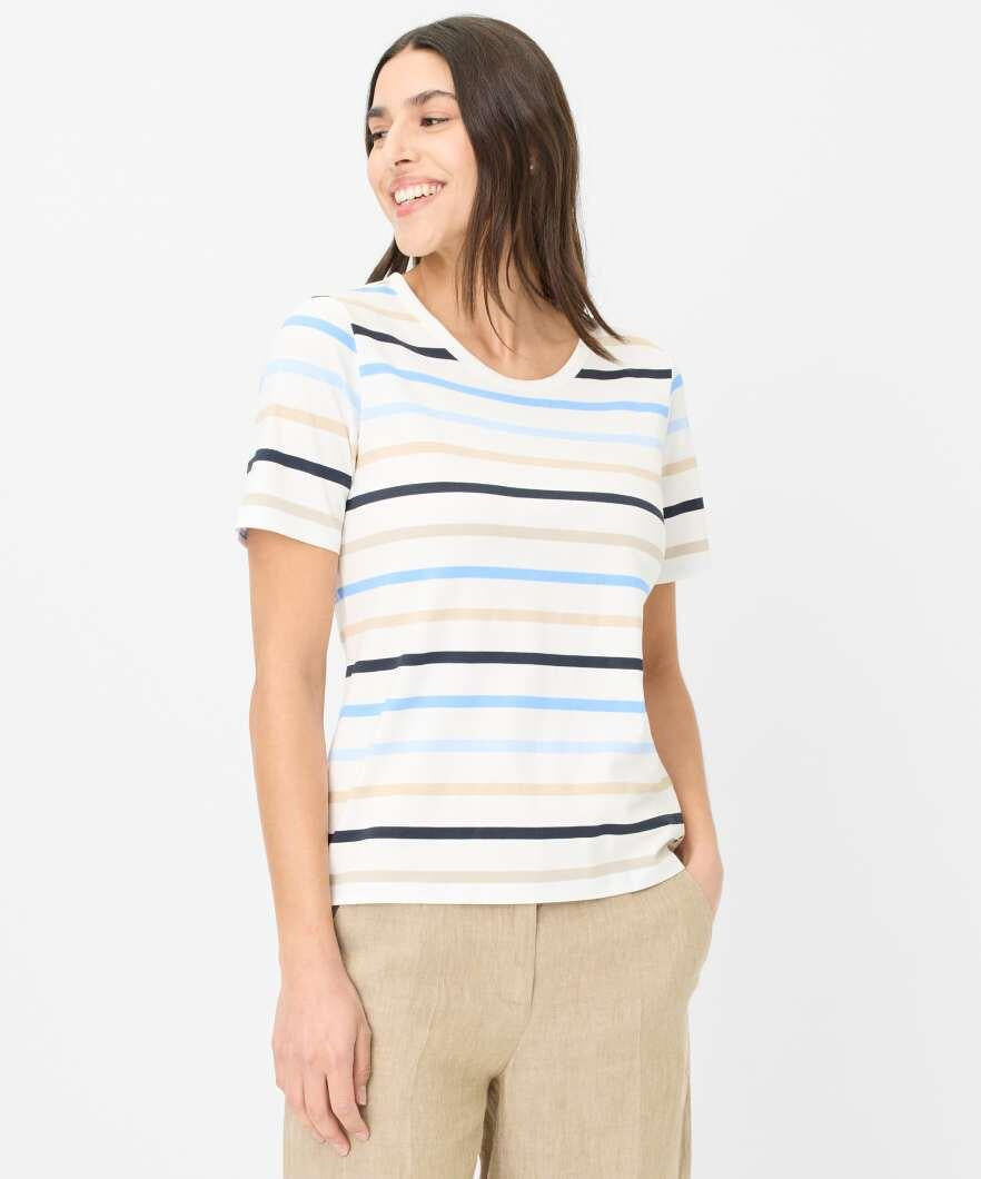 T-Shirt CLARINA gestreift - 25-cornflower - Blau