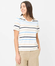 T-Shirt CLARINA gestreift - 25-cornflower - Blau