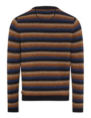 Strickpullover RICK aus Wolle - 23-navy - Mehrfarbig