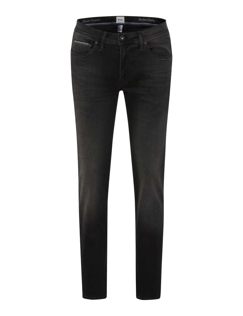 Jeans CHRIS Slim Fit - 03-ANTHRA USED - Schwarz