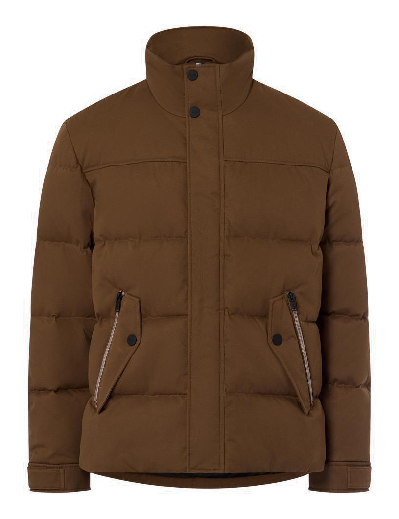 Steppjacke MARIO mit Stehkragen - 52-nougat - Braun