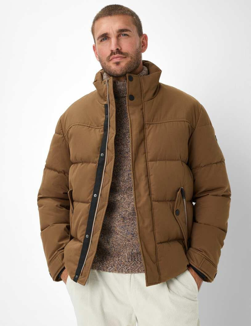 Steppjacke MARIO mit Stehkragen - 52-nougat - Braun