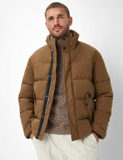 Steppjacke MARIO mit Stehkragen - 52-nougat - Braun