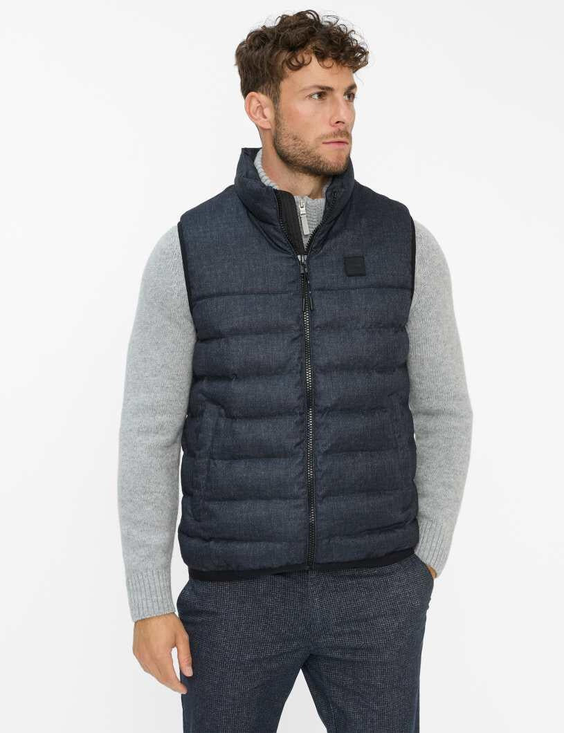Steppweste SERGIO mit Stehkragen - 23-navy - Blau