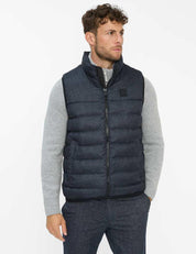 Steppweste SERGIO mit Stehkragen - 23-navy - Blau